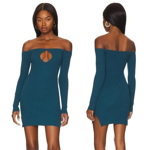 MAJORELLE Sheena Mini Dress - Blue - Picture 1 of 9